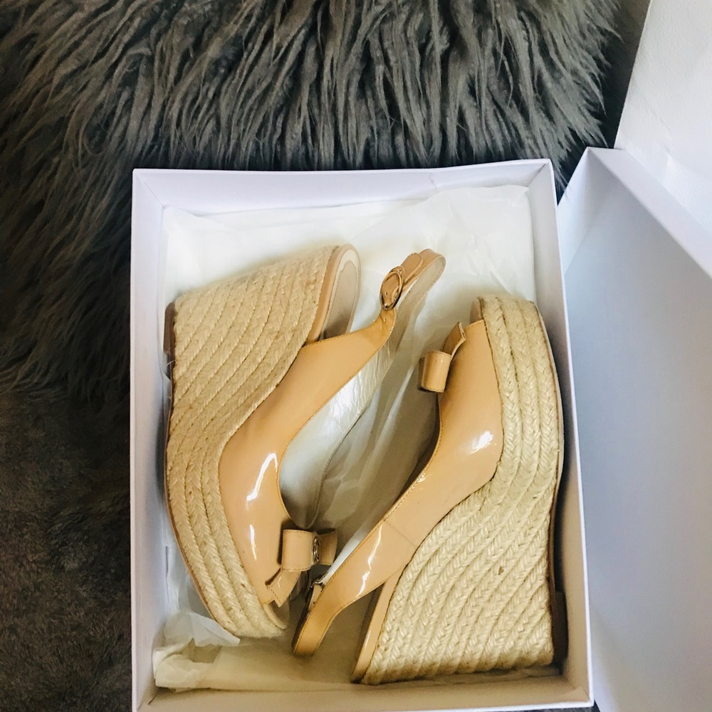 Christian Dior authentic Bow Sling Back Wedges size 38 - Picture 13 of 13